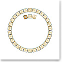 Swarovski Orbita Necklace, Square Cut Crystal, Multicolored, Gold-Tone Plated