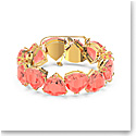 Swarovski Millenia Bracelet, Triangle Cut Crystals, Orange, Gold-Tone Plated