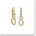 Swarovski Dextera Earrings, White, Gold-Tone Plated