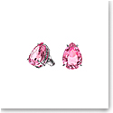 Swarovski Gema Stud Earrings, Pink, Rhodium Plated