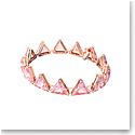 Swarovski Millenia Bracelet, Triangle Cut Crystals, Rose-Gold Tone Plated