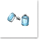 Swarovski Millenia Stud Earrings, Octagon Cut Crystals, Blue, Rhodium Plated