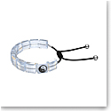 Swarovski Letra Bracelet, Yin Yang, White, Rhodium Plated