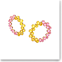 Swarovski Millenia Hoop Earrings, Pear Cut Crystals, Multicolored, Gold-Tone Plated