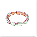 Swarovski Orbita Bracelet, Mixed Cut Crystals, Multicolored, Rhodium Plated