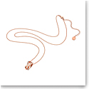 Swarovski Twist Necklace, White, Rose Gold-Tone Plated