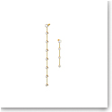 Swarovski Constella Earrings, Asymmetrical, White, Gold-tone Plated