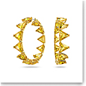 Swarovski Millenia Hoop Earrings, Yellow, Gold-Tone Plated
