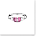 Swarovski Lucent Bangle, Magnetic, Pink, Stainless Steel