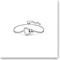 Swarovski Lovely Bracelet, Heart, White, Rhodium Plated