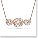 Swarovski Generation Necklace, White, Rose-Gold Tone Plated