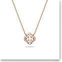 Swarovski Sparkling Dance Necklace, White, Rose Gold-Tone Plated