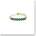 Swarovski Exalta Bracelet, Green, Gold-Tone Plated