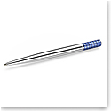 Swarovski Ballpoint Pen, Blue, Chrome Plated