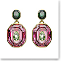 Swarovski Jewelry Chroma, Pierced Earrings Green, Rose Gold