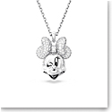 Swarovski Crystal and Rhodium Disney Minnie Mouse Pendant Necklace