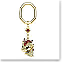 Swarovski Chinese Zodiac Dragon Yellow and Gold-tone Key Ring