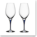 Orrefors Intermezzo Blue Wine Pair