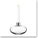 Orrefors Pluto Pluto Clear Candlestick, Single