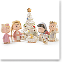 Lenox Christmas Peanuts Pageant Nativity Figurines Set of 7