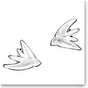 Lalique Hirondelle Clip On Earrings, Clear