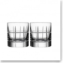 Orrefors Crystal, Street Crystal Whiskey Glasses, Pair