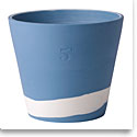 Wedgwood Jasperware Burlington Pot 5", Blue and White