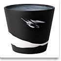 Wedgwood Jasperware Burlington Pot 7", Black and White