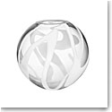 Kosta Boda White Globe Crystal Vase