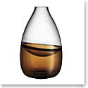 Kosta Boda Art Glass Mattias Stenberg Septum Vase, Golden Brown, Limited Edition of 300