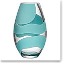 Kosta Boda 12 1/8" Non Stop Turquoise Vase