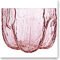 Kosta Boda Crackle 8" Vase Pink