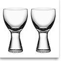 Kosta Boda Limelight Crystal Wine Glasses, Pair