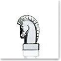 Steuben Horse Head Sculpture