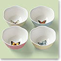 Lenox Butterfly Meadow Dinnerware Dessert Bowls Set Of Four