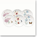 Lenox Butterfly Meadow Dinnerware Party Plates Set Of Six