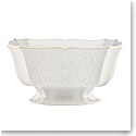 Lenox French Perle White Dinnerware Footed Centerpiece Bowl