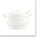 Lenox Opal Innocence Carved Dinnerware Covered Tureen With Ladle