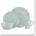 Lenox French Perle Bead Ice Blue Round, 4 Piece Place Setting