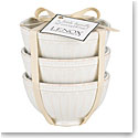 Lenox French Perle Groove Mini Bowl Set Of Three White