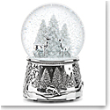 Reed And Barton 2023 Christmas North Pole Bound Musical Snow Globe "Silent Night"