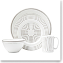 Kate Spade China by Lenox, Charlotte St West Grey 4 Piece Place Setting