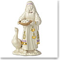 Lenox China First Blessing Nativity Goose and Girl Sculpture