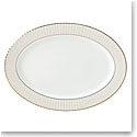 Lenox Pleated Colors Grey Dinnerware Platter 16"