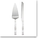 Lenox Silver Peony Cake Knife and Server
