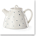 Lenox Blue Bay Dot Dinnerware Teapot