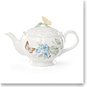 Lenox Butterly Meadow Gold Dinnerware Teapot With Lid Gold