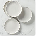 Lenox French Perle Scallop 4 Piece Accent Plate Set