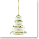 Lenox Christmas 2022 Our 1st Together Cake Dated Ornament
