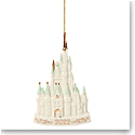 Lenox Christmas Disney 2022 Cinderella Castle Porcelain Dated Ornament
